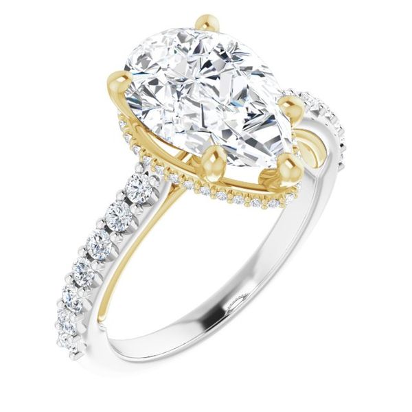 Hidden Halo-Style Engagement Ring