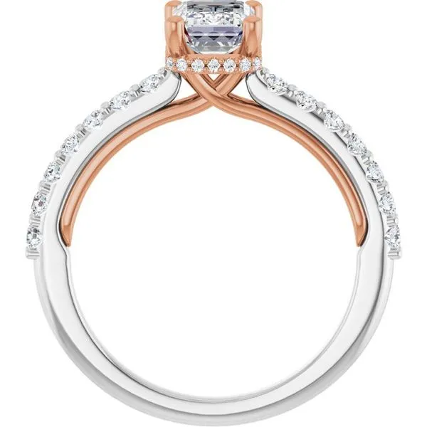 Hidden Halo-Style Engagement Ring Image 2 Austin's Fine Diamonds & Jewelry Lyndhurst, NJ