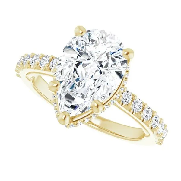 Hidden Halo-Style Engagement Ring Image 5 Golden Sails Jewelers, Inc. Saint Petersburg, FL