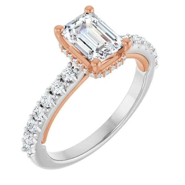 Hidden Halo-Style Engagement Ring Arezzo Jewelers Elmwood Park, IL