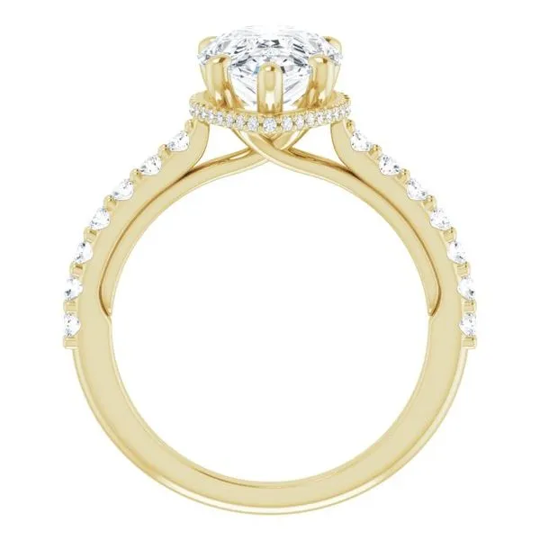 Hidden Halo-Style Engagement Ring Image 2 Clater Jewelers Louisville, KY