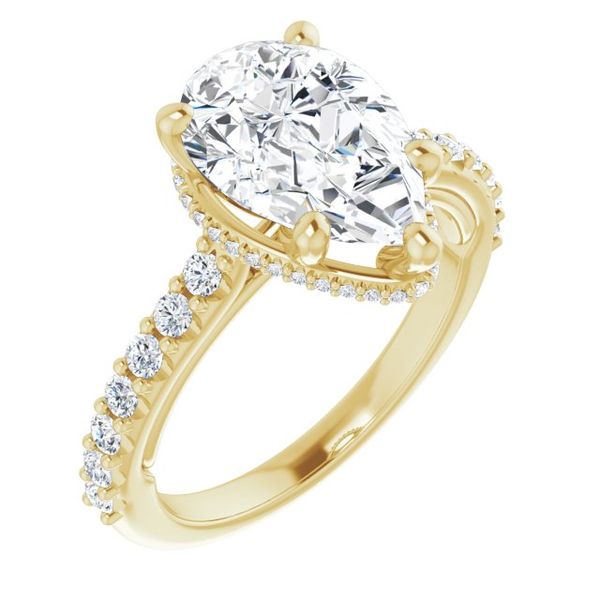 Hidden Halo-Style Engagement Ring