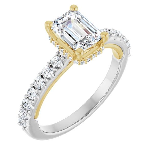 Hidden Halo-Style Engagement Ring