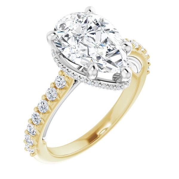 Hidden Halo-Style Engagement Ring