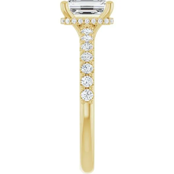 Hidden Halo-Style Engagement Ring Image 4 Clater Jewelers Louisville, KY