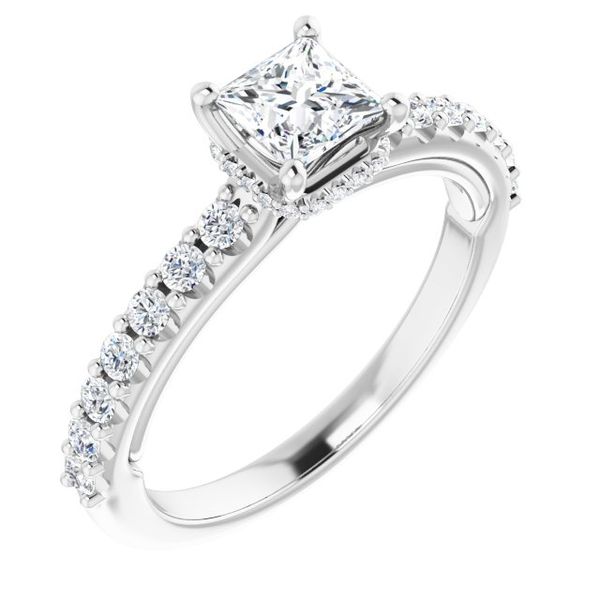 Hidden Halo-Style Engagement Ring