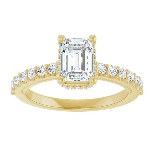 Hidden Halo-Style Engagement Ring Image 3 Austin's Fine Diamonds & Jewelry Lyndhurst, NJ
