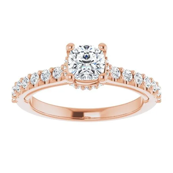 Hidden Halo-Style Engagement Ring Image 3 Clater Jewelers Louisville, KY