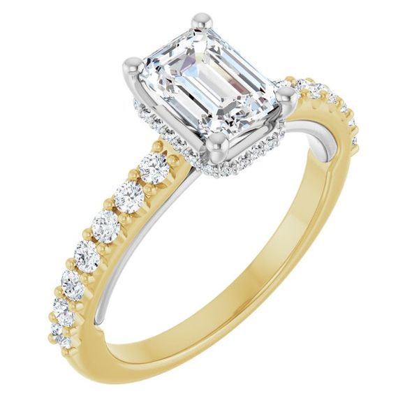 Hidden Halo-Style Engagement Ring