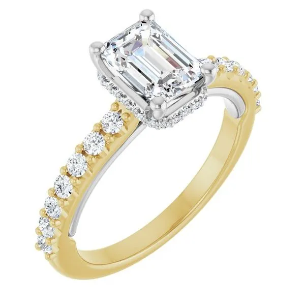 Hidden Halo-Style Engagement Ring House of Silva Wooster, OH