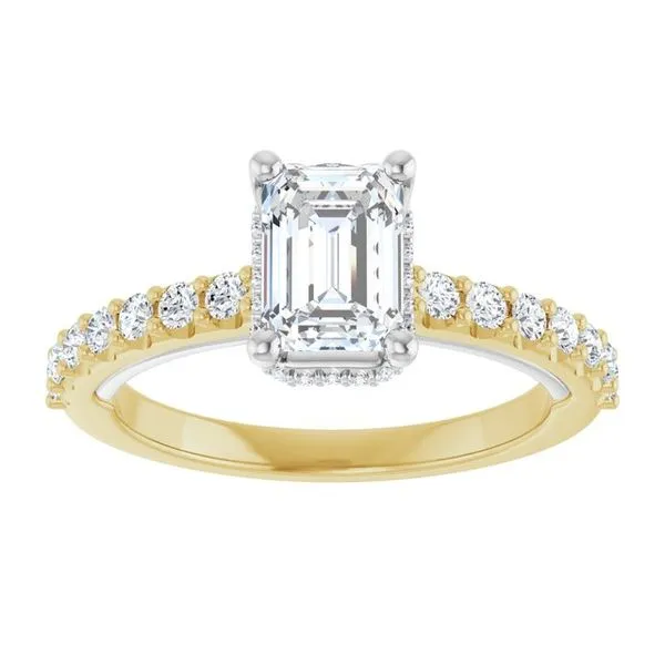 Hidden Halo-Style Engagement Ring Image 3 Golden Sails Jewelers, Inc. Saint Petersburg, FL