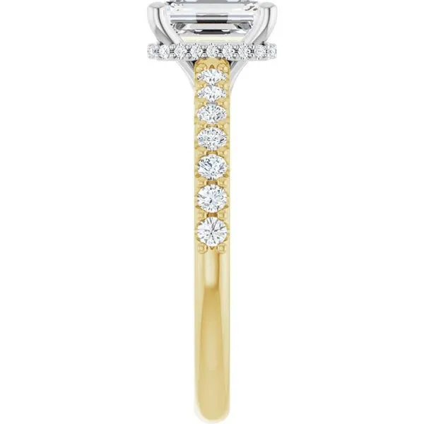 Hidden Halo-Style Engagement Ring Image 4 Golden Sails Jewelers, Inc. Saint Petersburg, FL