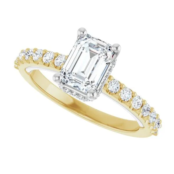 Hidden Halo-Style Engagement Ring Image 5 Golden Sails Jewelers, Inc. Saint Petersburg, FL