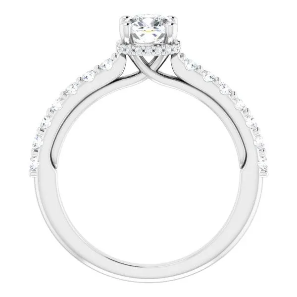 Hidden Halo-Style Engagement Ring Image 2 Eskews Fine Jewelers Lee's Summit, MO