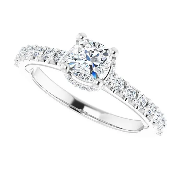 Hidden Halo-Style Engagement Ring Image 5 Clater Jewelers Louisville, KY