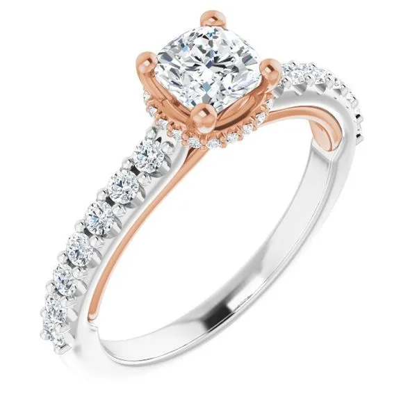 Hidden Halo-Style Engagement Ring