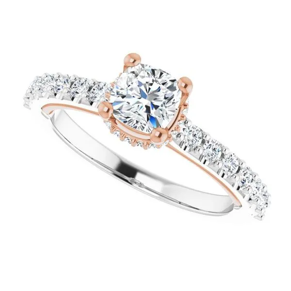 Hidden Halo-Style Engagement Ring Image 5 Clater Jewelers Louisville, KY