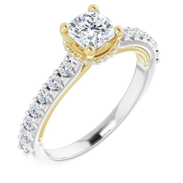 Hidden Halo-Style Engagement Ring