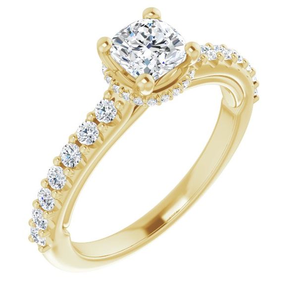 Hidden Halo-Style Engagement Ring