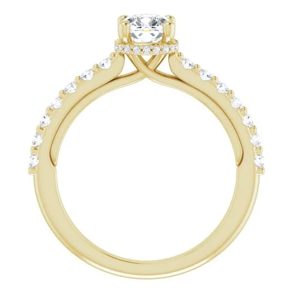 Hidden Halo-Style Engagement Ring Image 2 Arezzo Jewelers Elmwood Park, IL