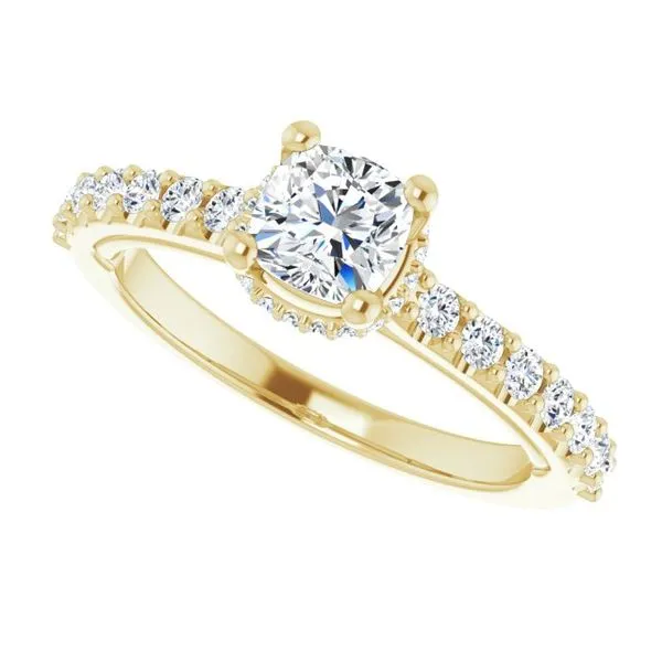 Hidden Halo-Style Engagement Ring Image 5 Clater Jewelers Louisville, KY
