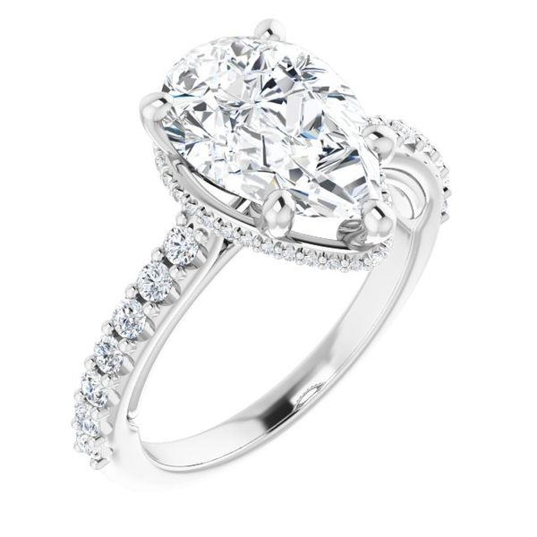 Hidden Halo-Style Engagement Ring
