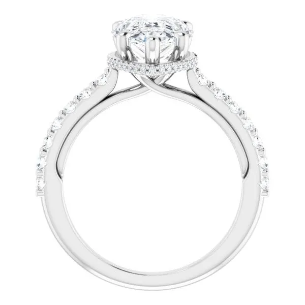 Hidden Halo-Style Engagement Ring Image 2 Arezzo Jewelers Elmwood Park, IL