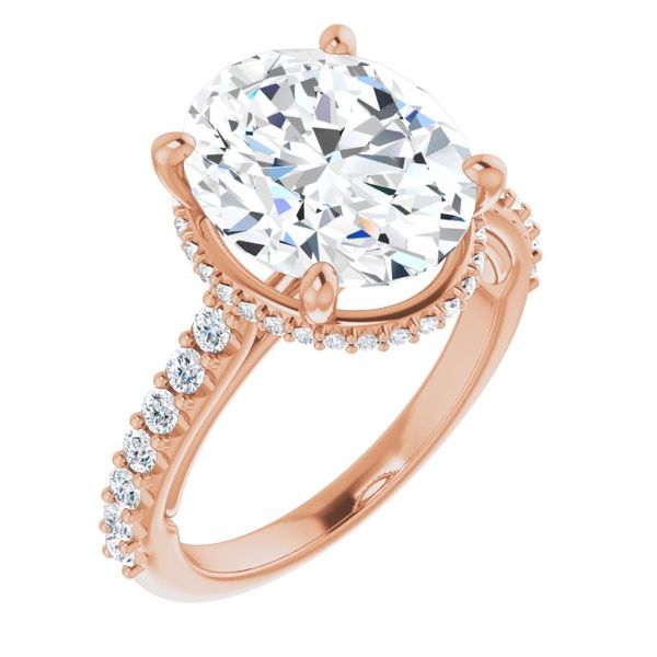 Hidden Halo-Style Engagement Ring