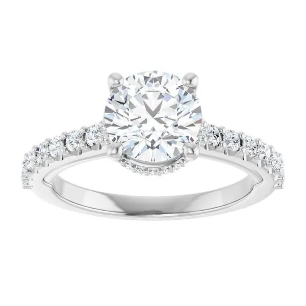 Hidden Halo-Style Engagement Ring Image 3 Paul James Jewelers Angels Camp, CA