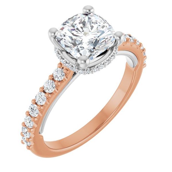 Hidden Halo-Style Engagement Ring