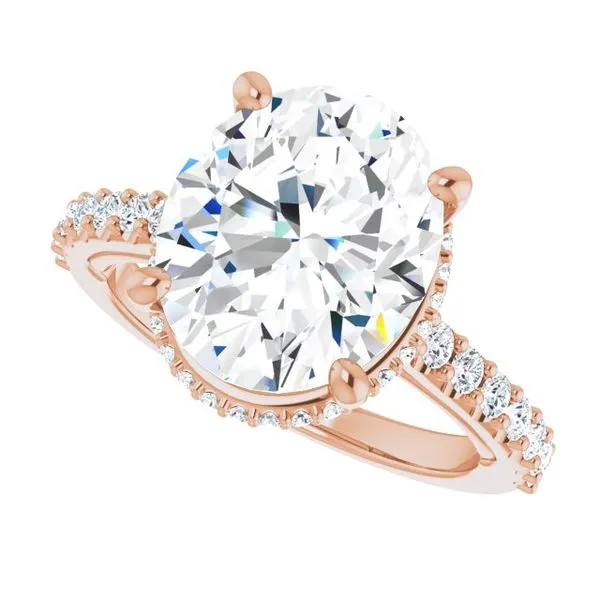 Hidden Halo-Style Engagement Ring Image 5 House of Silva Wooster, OH