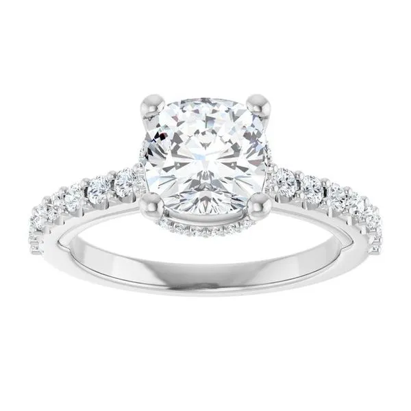 Hidden Halo-Style Engagement Ring Image 3 Arezzo Jewelers Elmwood Park, IL