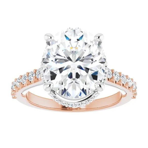 Hidden Halo-Style Engagement Ring Image 3 House of Silva Wooster, OH