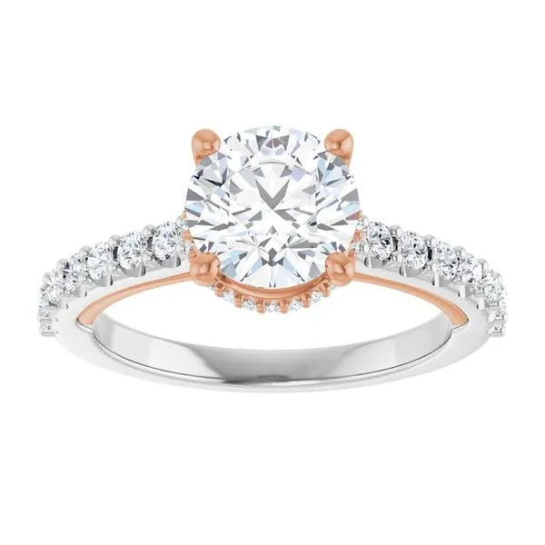 Hidden Halo-Style Engagement Ring Image 3 Arezzo Jewelers Elmwood Park, IL