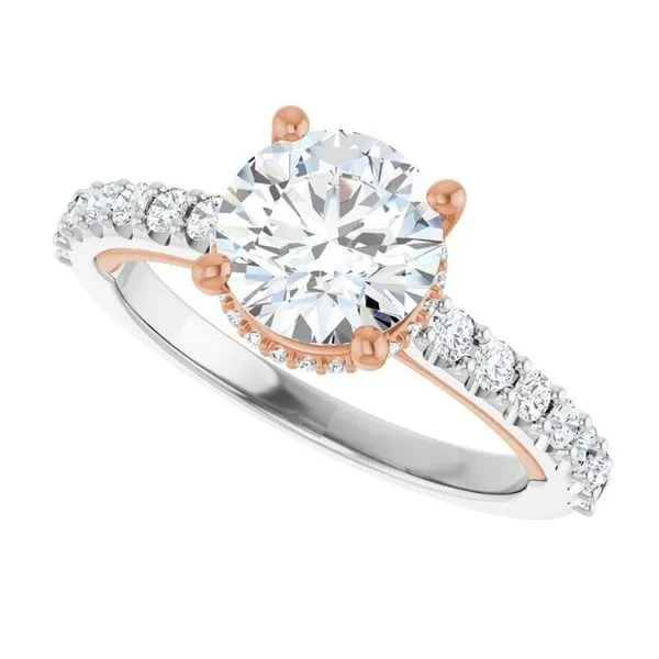Hidden Halo-Style Engagement Ring Image 5 Arezzo Jewelers Elmwood Park, IL
