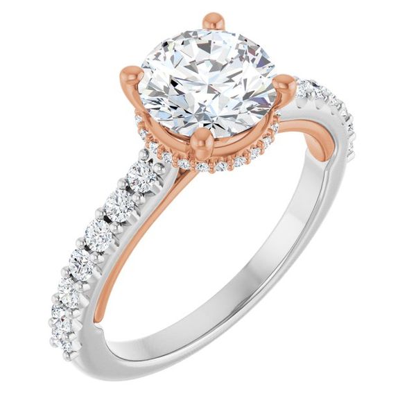 Hidden Halo-Style Engagement Ring