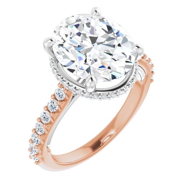 Hidden Halo-Style Engagement Ring