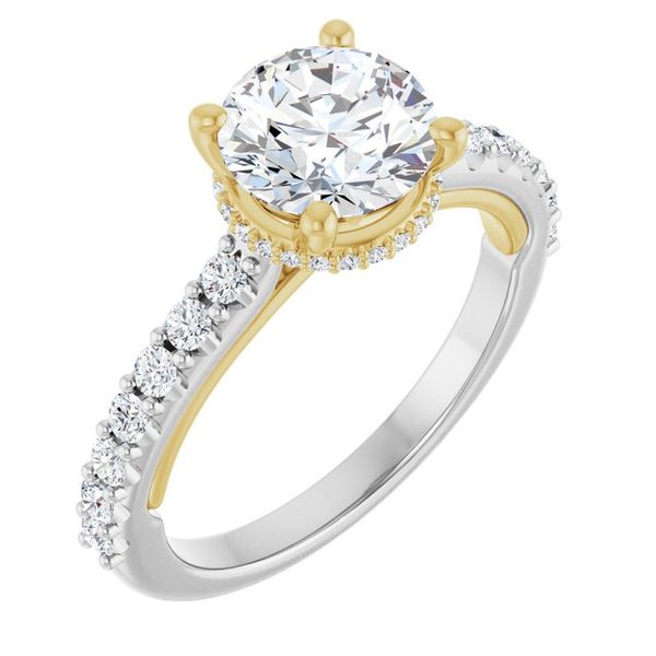 Hidden Halo-Style Engagement Ring