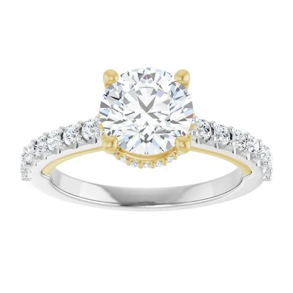 Hidden Halo-Style Engagement Ring Image 3 Clater Jewelers Louisville, KY