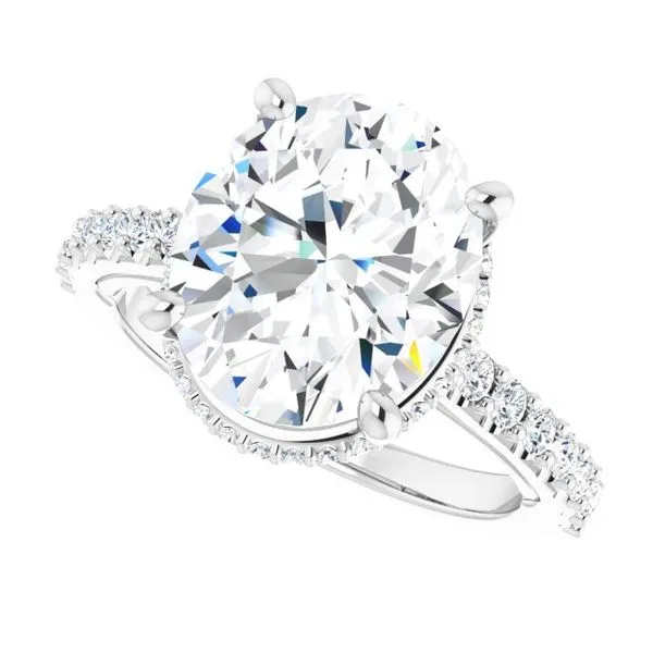 Hidden Halo-Style Engagement Ring Image 5 Ask Design Jewelers Olean, NY