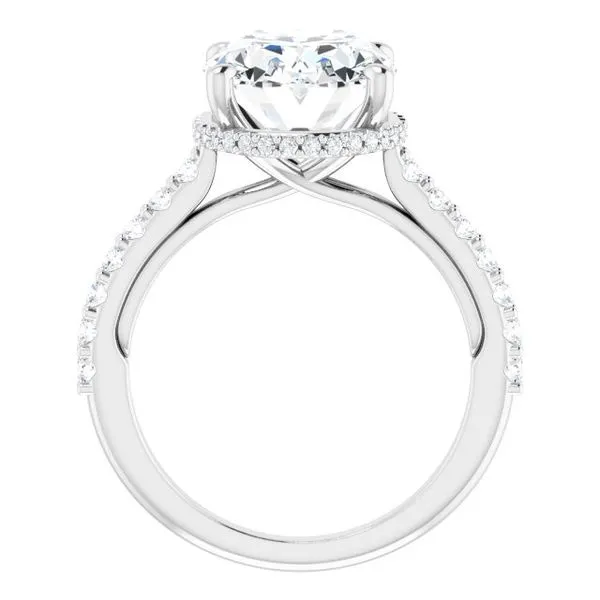 Hidden Halo-Style Engagement Ring Image 2 House of Silva Wooster, OH