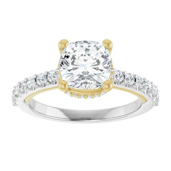 Hidden Halo-Style Engagement Ring Image 3 Futer Bros Jewelers York, PA