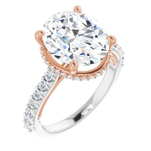 Hidden Halo-Style Engagement Ring