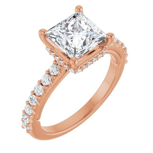 Hidden Halo-Style Engagement Ring