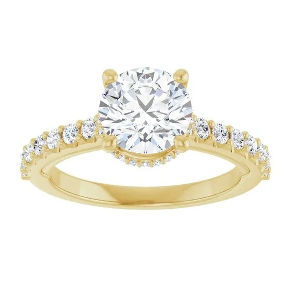 Hidden Halo-Style Engagement Ring Image 3 Clater Jewelers Louisville, KY