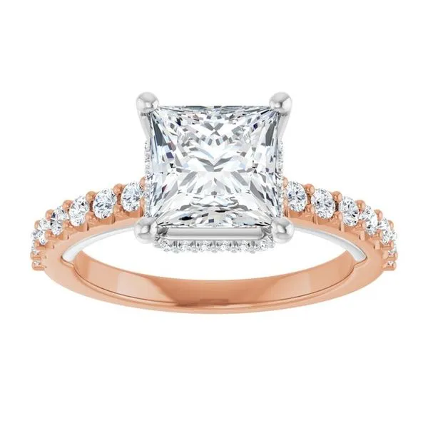 Hidden Halo-Style Engagement Ring Image 3 Clater Jewelers Louisville, KY
