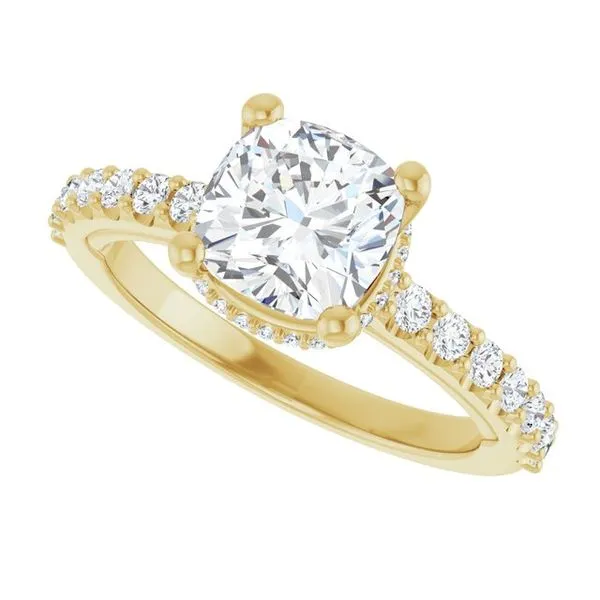 Hidden Halo-Style Engagement Ring Image 5 Vulcan's Forge LLC KANSAS CITY, MO