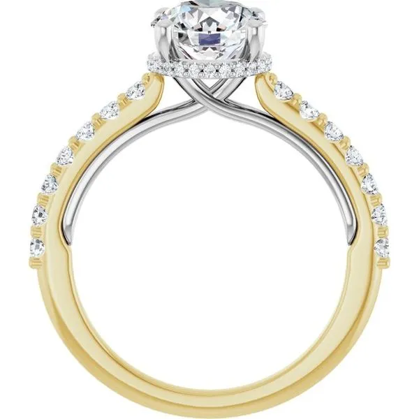 Hidden Halo-Style Engagement Ring Image 2 Clater Jewelers Louisville, KY