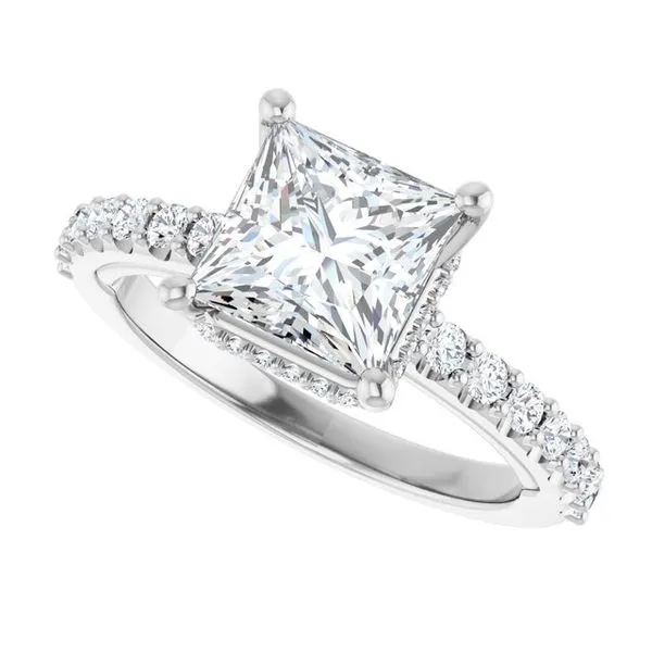 Hidden Halo-Style Engagement Ring Image 5 Clater Jewelers Louisville, KY