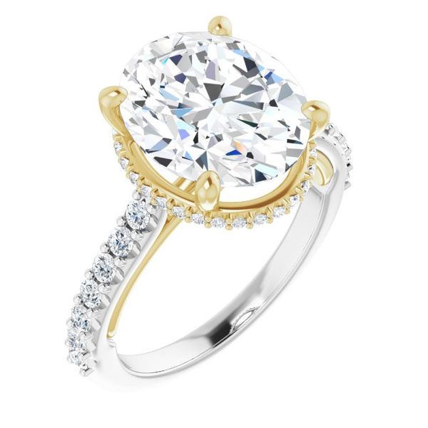 Hidden Halo-Style Engagement Ring